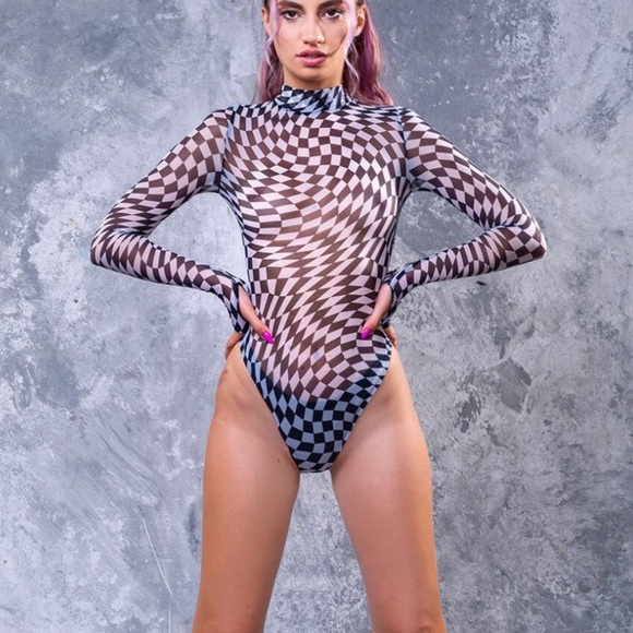 Badinka Racer Mesh Bodysuit - Picture 1 of 6
